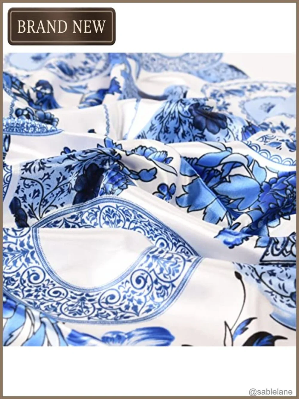 Large Square Silk Like Hair Scarf Head Wrap Satin Neck Bandana Fashion Accessory
